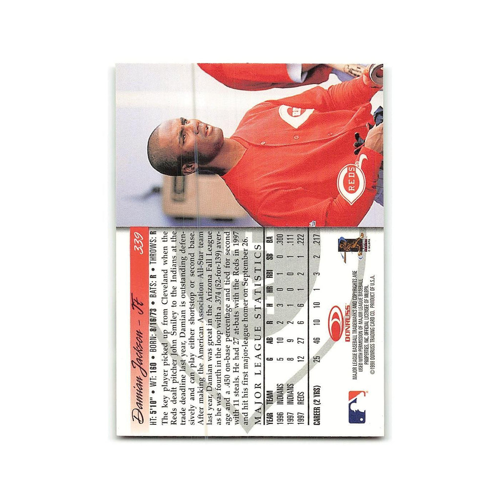 Damian Jackson Rookie 1998 Donruss #339 Cincinnati Reds Baseball Card NM
