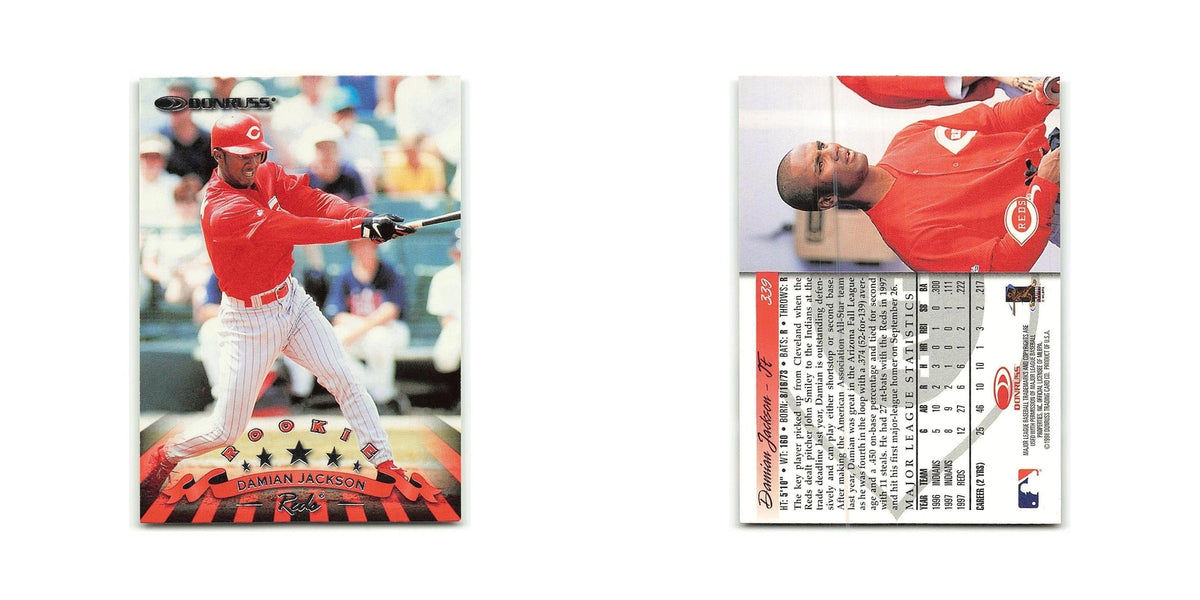 Damian Jackson Rookie 1998 Donruss #339 Cincinnati Reds Baseball Card NM