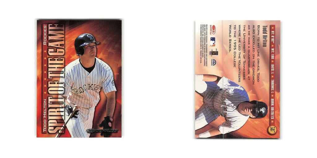 Todd Helton 1998 Donruss #587 Colorado Rockies Baseball Card NM