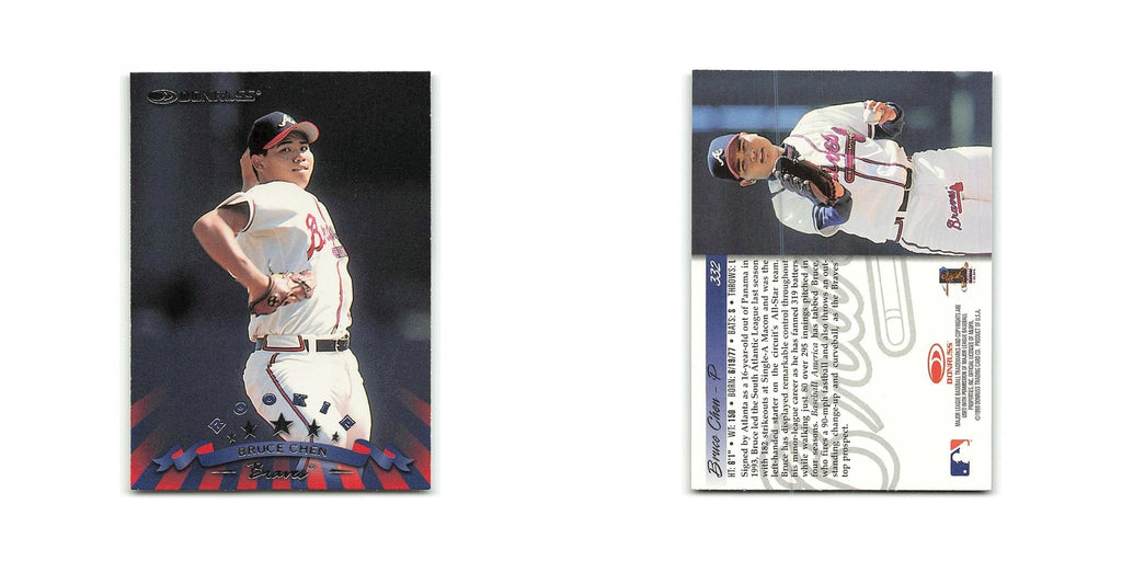 Bruce Chen Rookie 1998 Donruss #332 Atlanta Braves Baseball Card NM