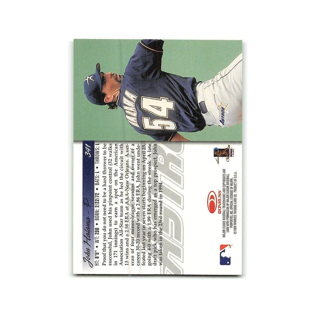 John Halama Rookie 1998 Donruss #341 Houston Astros Baseball Card NM