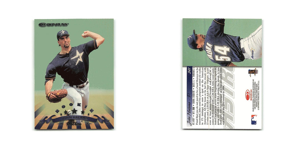 John Halama Rookie 1998 Donruss #341 Houston Astros Baseball Card NM