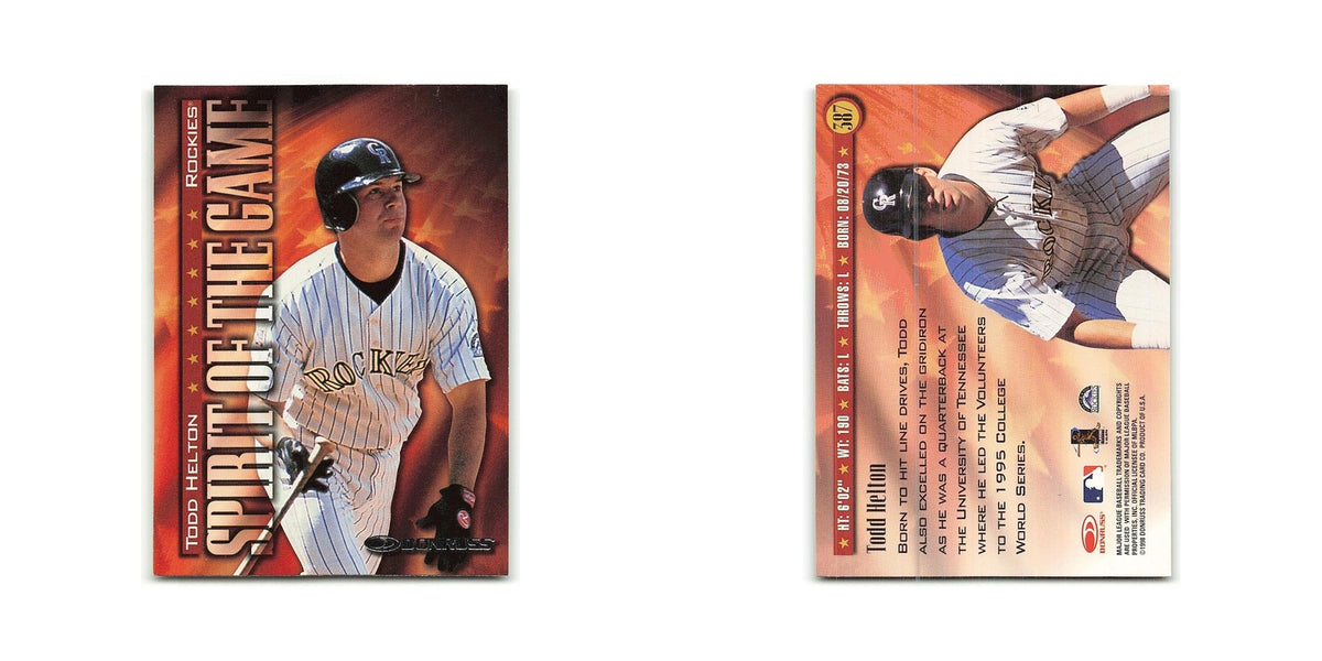 Todd Helton 1998 Donruss #387 Colorado Rockies Baseball Card NM