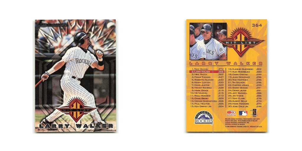 Larry Walker 1998 Donruss #364 Colorado Rockies Baseball Card NM