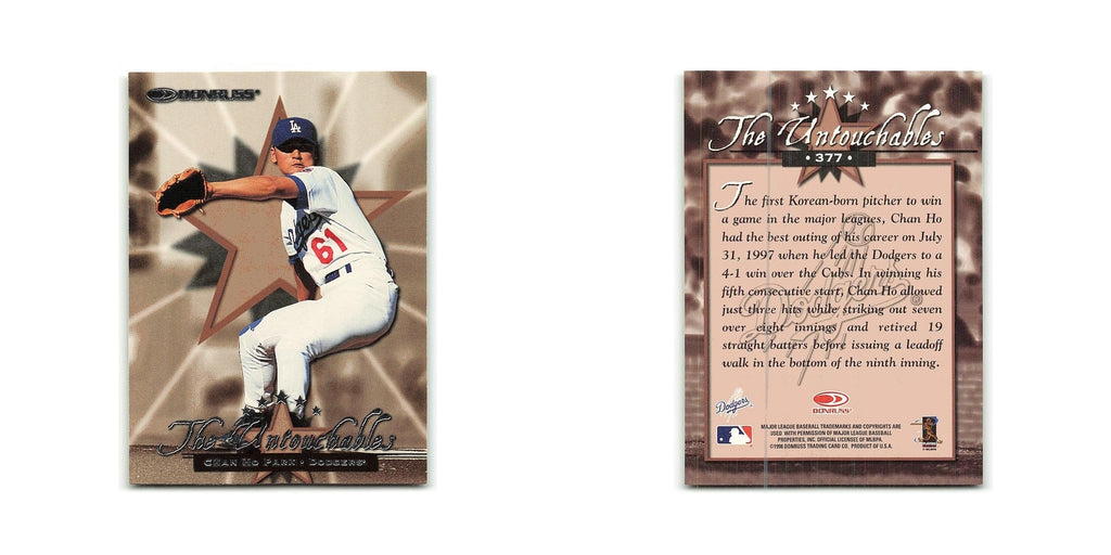 Chan Ho Park 1998 Donruss #377 Los Angeles Dodgers Baseball Card NM