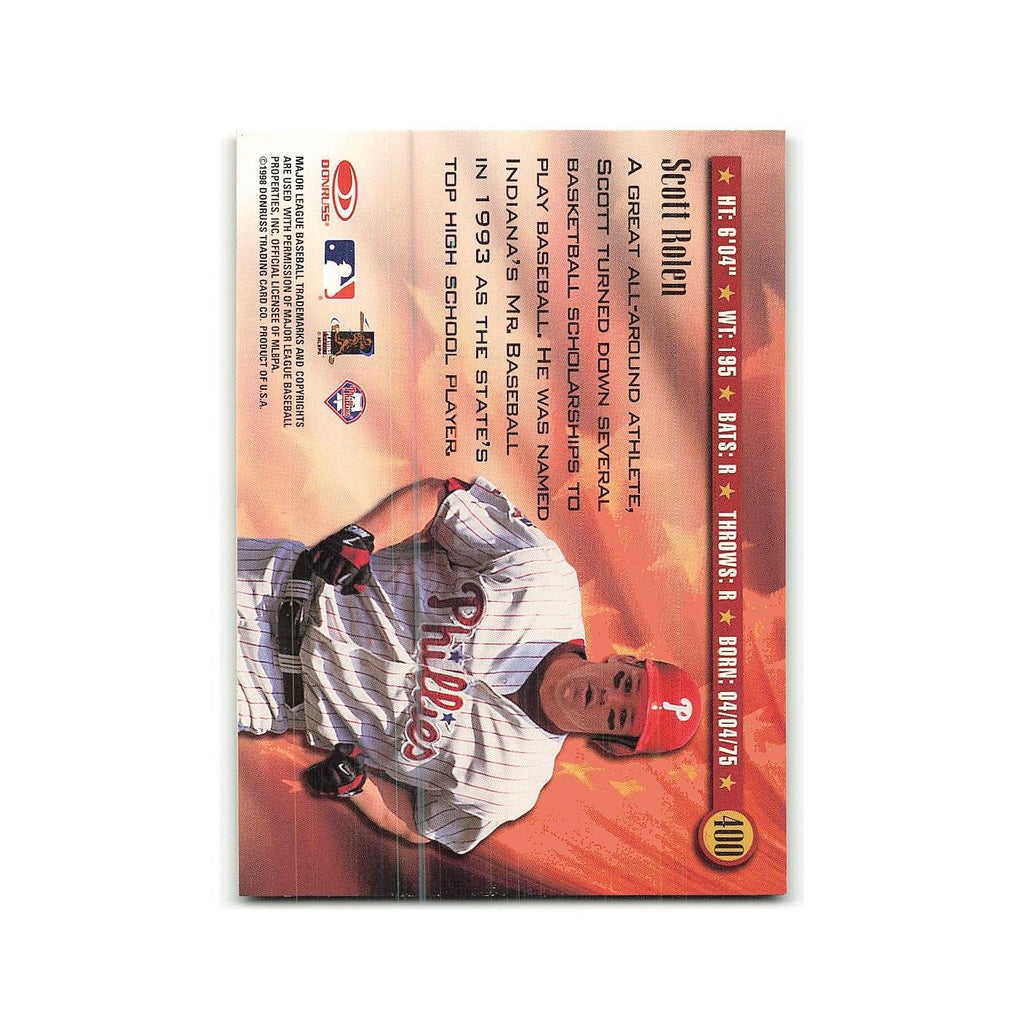 Scott Rolen 1998 Donruss #400 Philadelphia Phillies Baseball Card NM