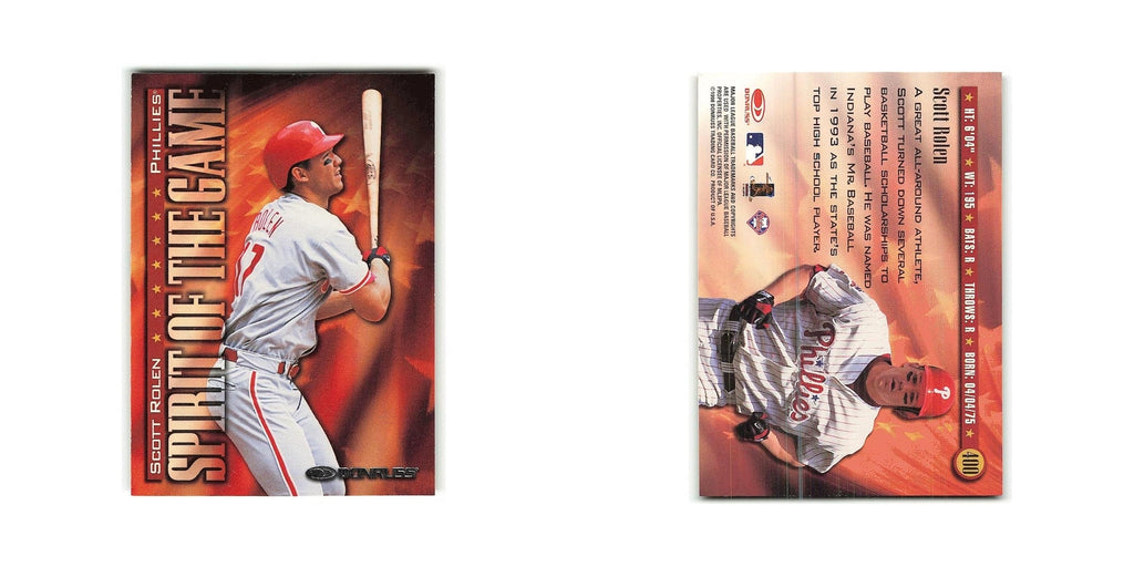 Scott Rolen 1998 Donruss #400 Philadelphia Phillies Baseball Card NM