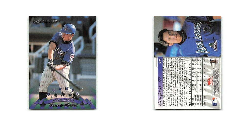 Karim Garcia Rookie 1998 Donruss #326 Arizona Diamondbacks Baseball Card NM