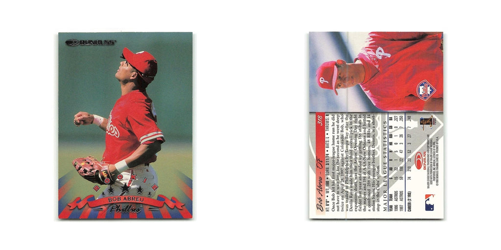 Bobby Abreu Rookie 1998 Donruss #318 Philadelphia Phillies Baseball Card NM