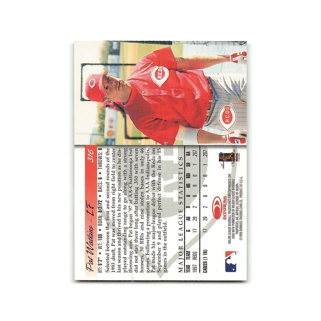 Pat Watkins Rookie 1998 Donruss #316 Cincinnati Reds Baseball Card NM