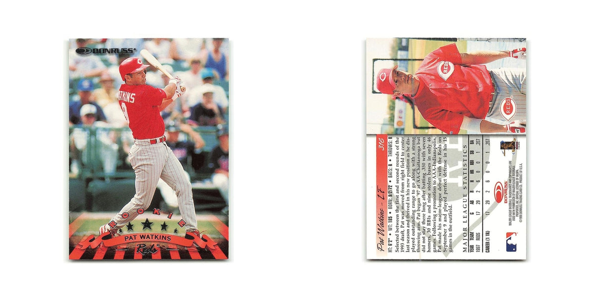 Pat Watkins Rookie 1998 Donruss #316 Cincinnati Reds Baseball Card NM