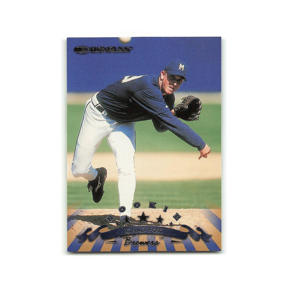 Chad Fox Rookie 1998 Donruss #336 Milwaukee Brewers Baseball Card NM