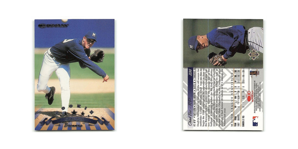 Chad Fox Rookie 1998 Donruss #336 Milwaukee Brewers Baseball Card NM