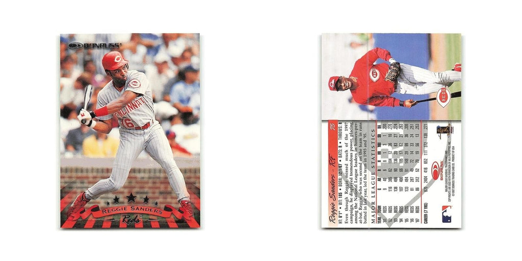 Reggie Sanders 1998 Donruss #75 Cincinnati Reds Baseball Card NM