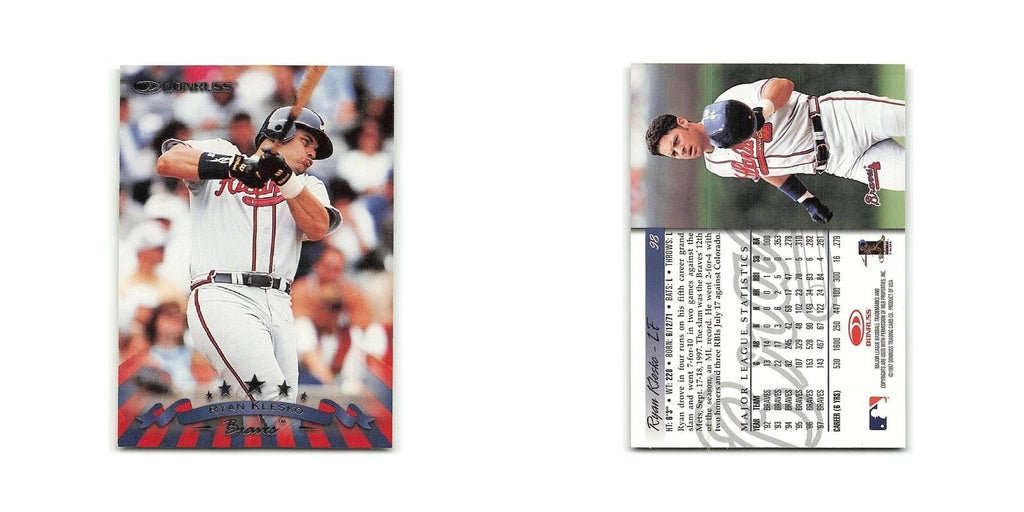 Ryan Klesko 1998 Donruss #98 Atlanta Braves Baseball Card NM