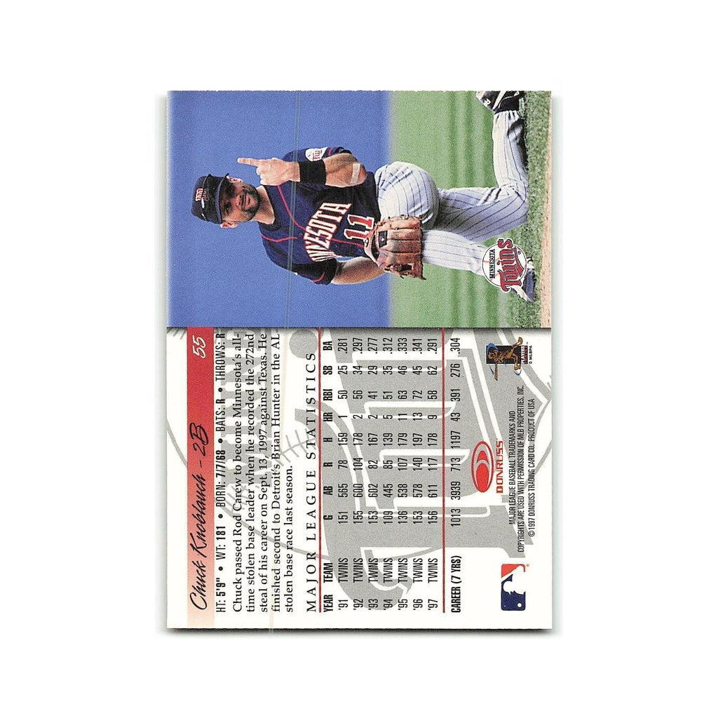 Chuck Knoblauch 1998 Donruss #55 Minnesota Twins Baseball Card NM