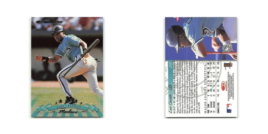 Luis Castillo 1998 Donruss #202 Florida Marlins Baseball Card NM