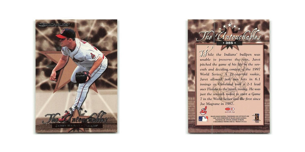 Jaret Wright 1998 Donruss #385 Cleveland Indians Baseball Card NM