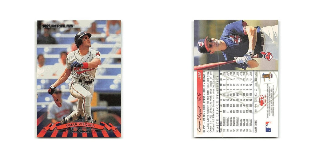 Omar Vizquel 1998 Donruss #229 Cleveland Indians Baseball Card NM
