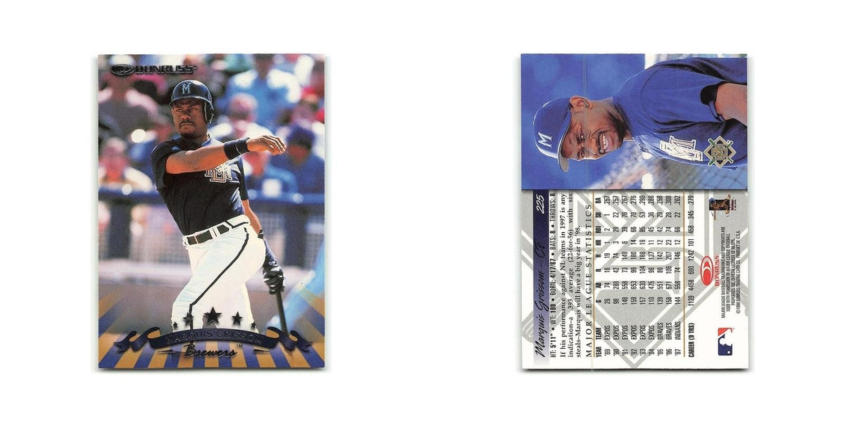 Marquis Grissom 1998 Donruss #225 Milwaukee Brewers Baseball Card NM