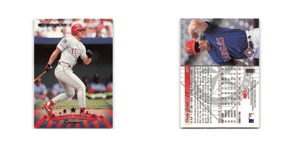 Rusty Greer 1998 Donruss #124 Texas Rangers Baseball Card NM