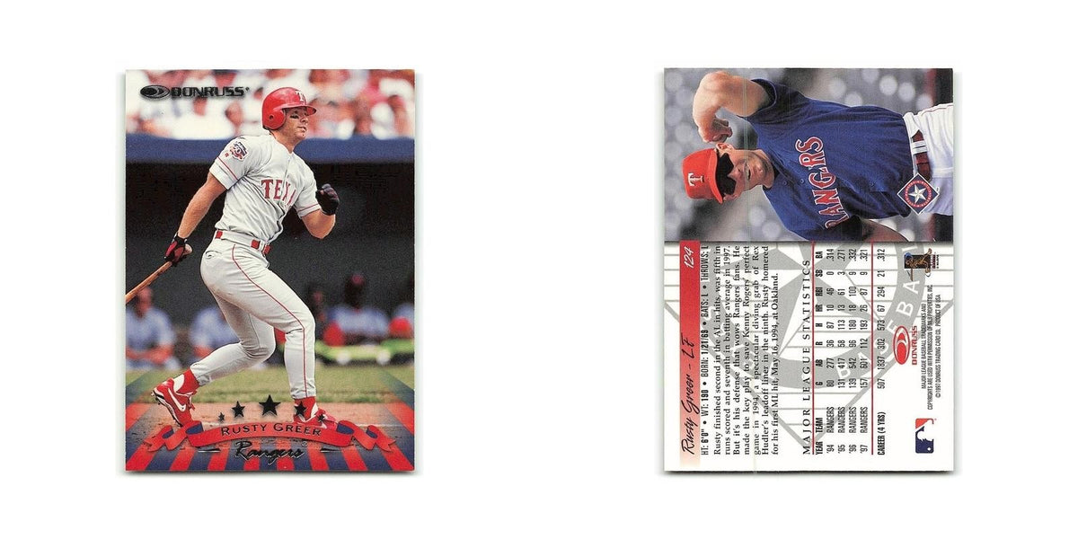 Rusty Greer 1998 Donruss #124 Texas Rangers Baseball Card NM