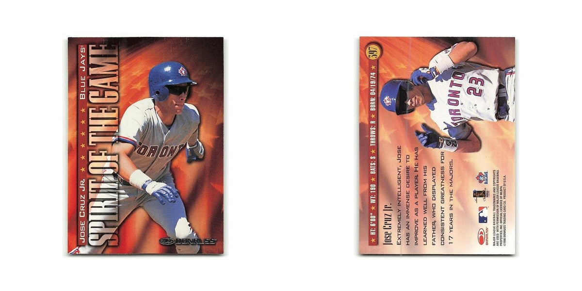 Jose Cruz Jr 1998 Donruss #597 Toronto Blue Jays Baseball Card NM