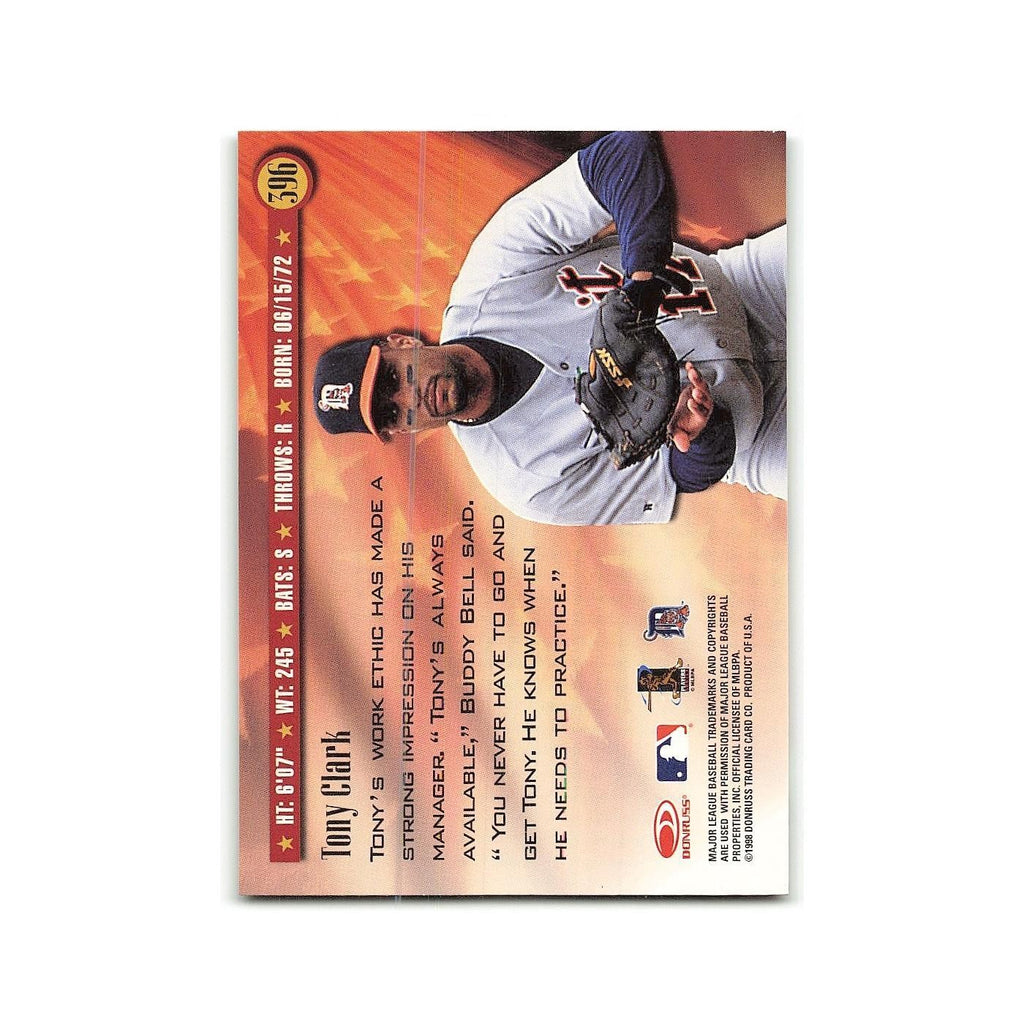 Tony Clark 1998 Donruss #396 Detroit Tigers Baseball Card NM