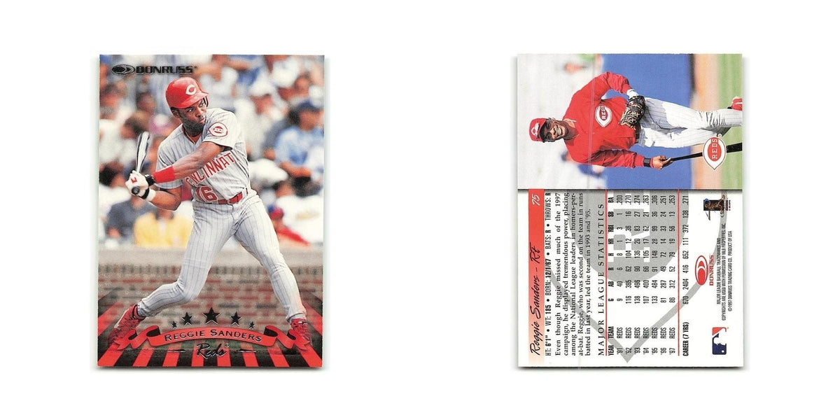 Reggie Sanders 1998 Donruss #75 Cincinnati Reds Baseball Card NM
