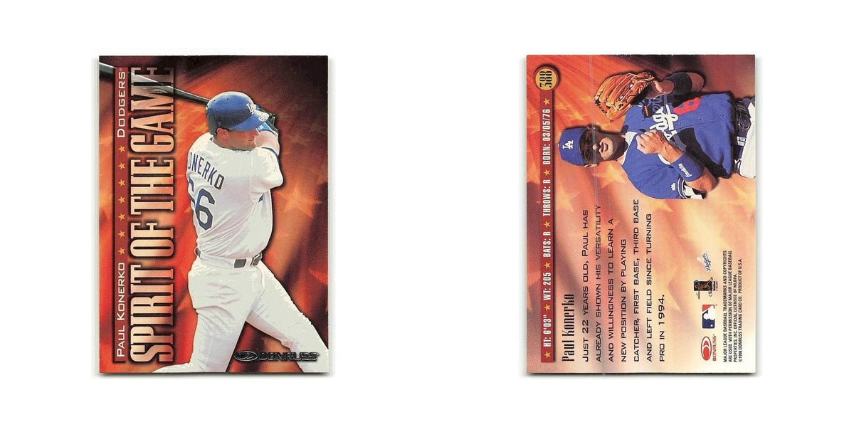 Paul konerko 1998 Donruss #588 Los Angeles Dodgers Baseball Card NM