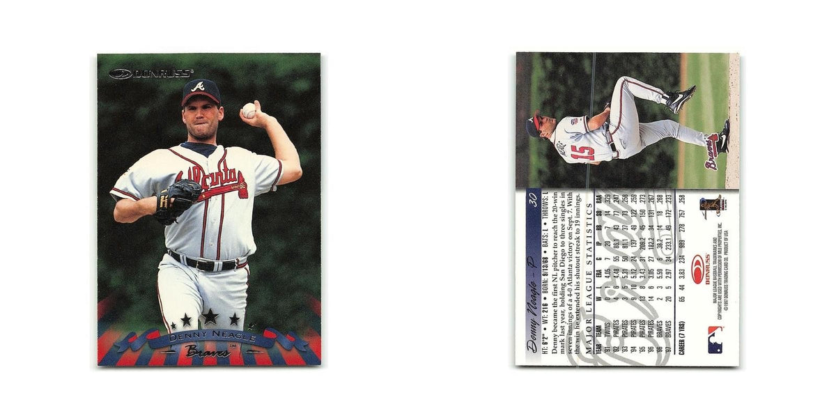 Denny Neagle 1998 Donruss #30 Atlanta Braves Baseball Card NM