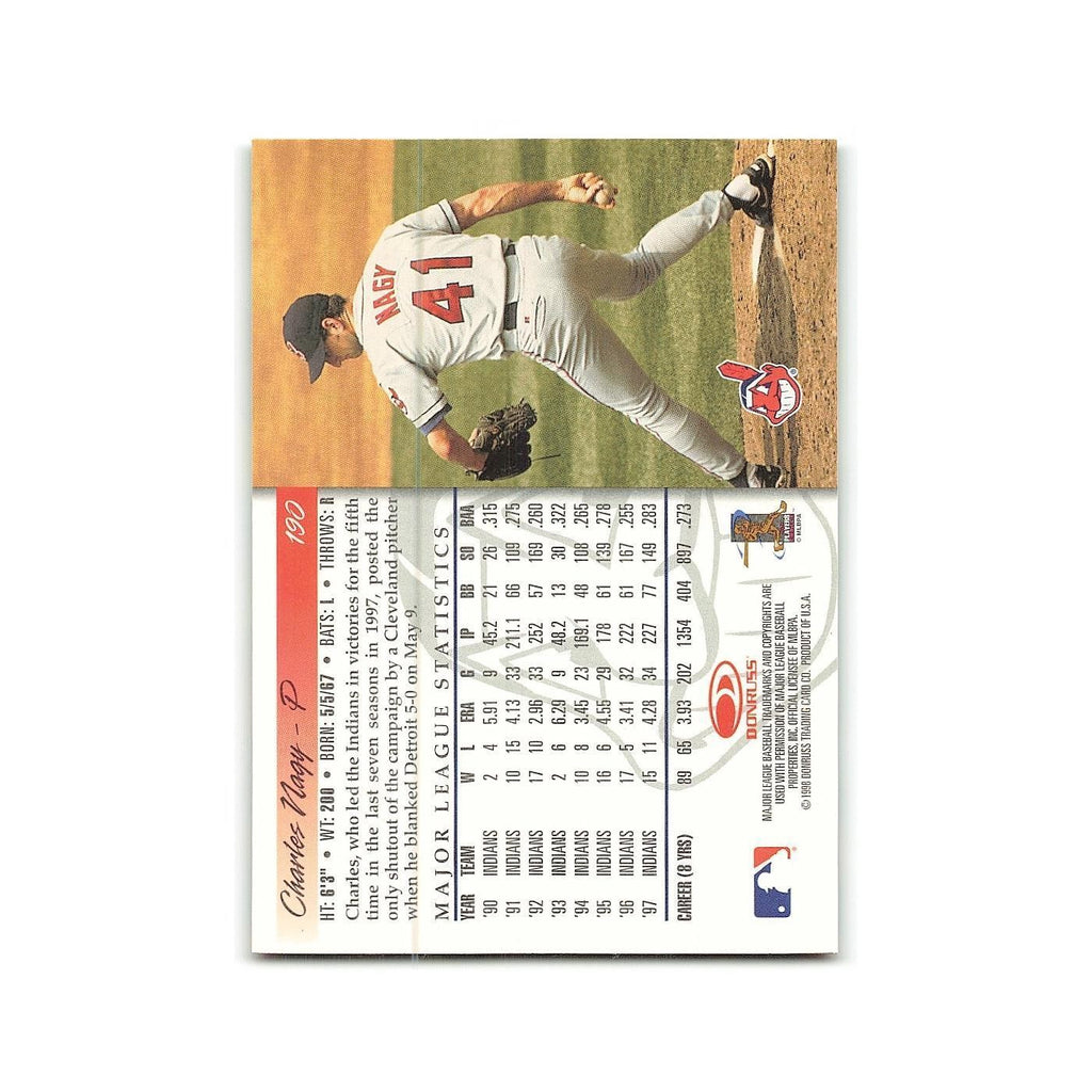 Charles Nagy 1998 Donruss #190 Cleveland Indians Baseball Card NM