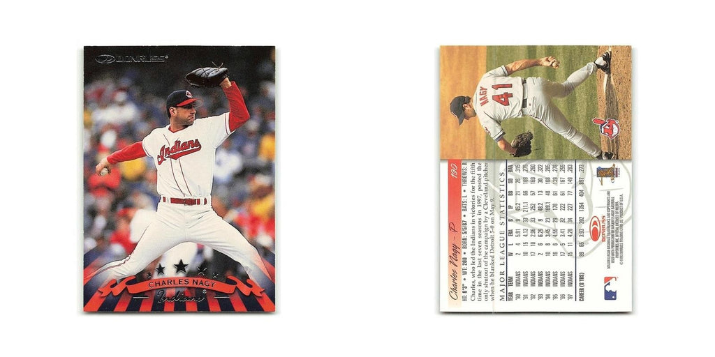 Charles Nagy 1998 Donruss #190 Cleveland Indians Baseball Card NM