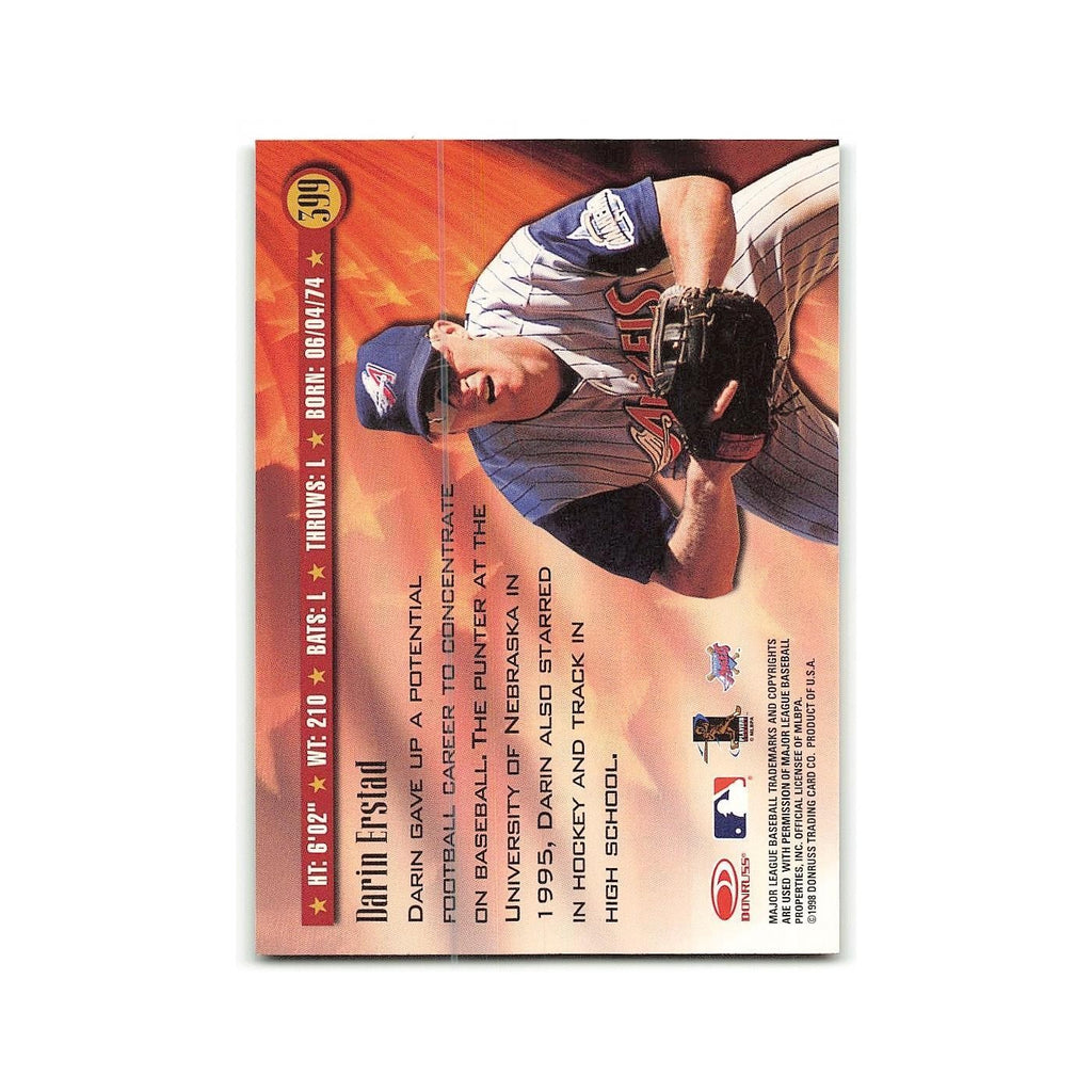 Darin Erstad 1998 Donruss #399 Anaheim Angels Baseball Card NM