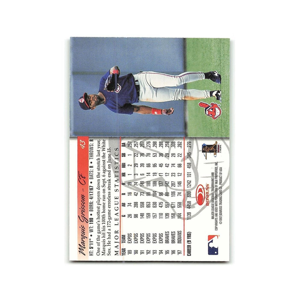 Marquis Grissom 1998 Donruss #43 Cleveland Indians Baseball Card NM