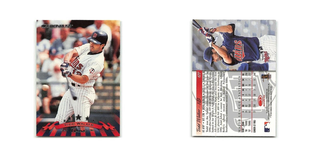 Todd Walker 1998 Donruss #127 Minnesota Twins Baseball Card NM