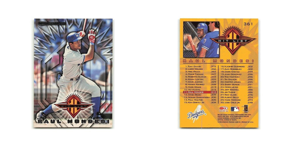 Raul Mondesi 1998 Donruss #361 Los Angeles Dodgers Baseball Card NM
