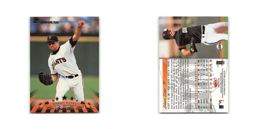 Shawn Estes 1998 Donruss #27 San Francisco Giants Baseball Card NM