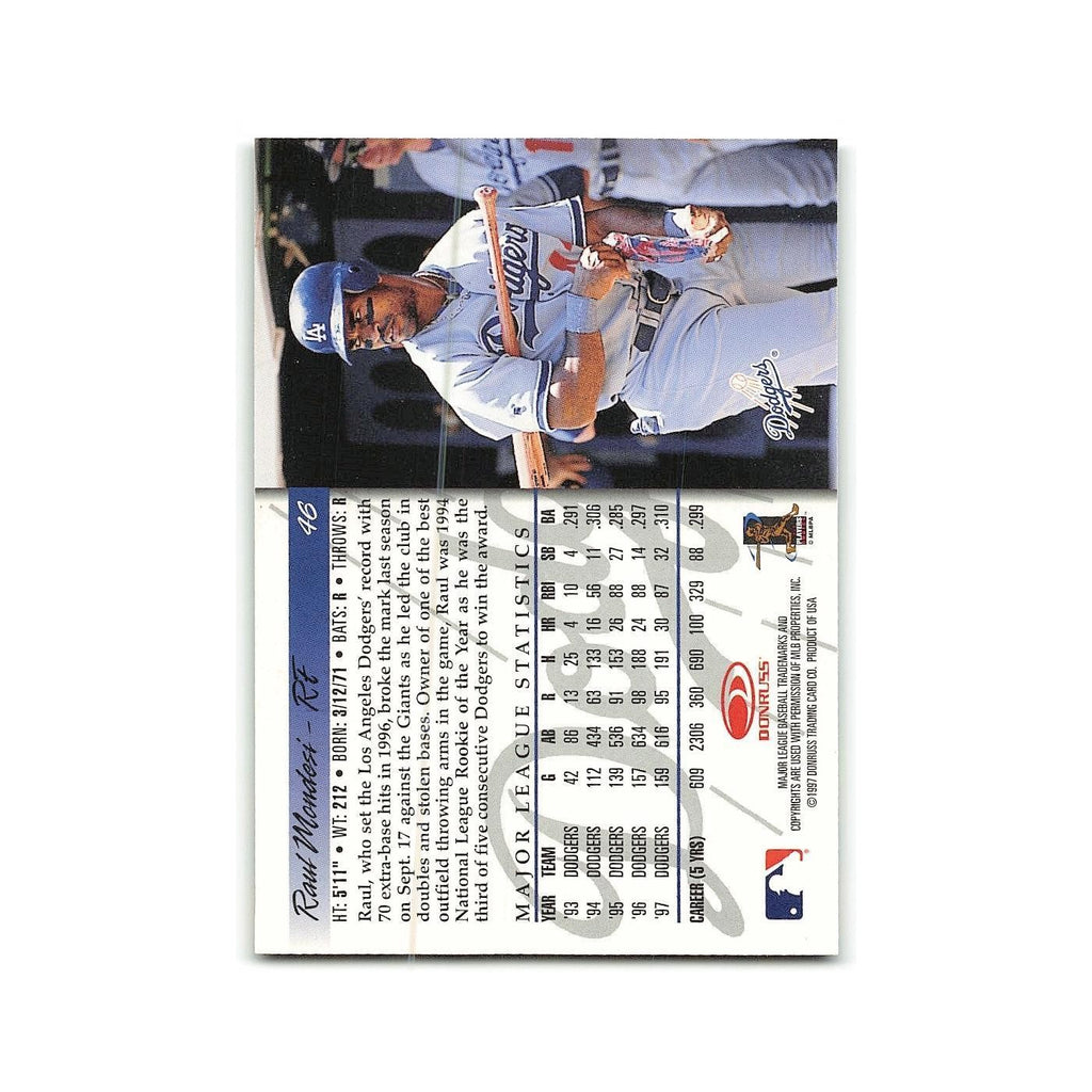 Raul Mondesi 1998 Donruss #46 Los Angeles Dodgers Baseball Card NM