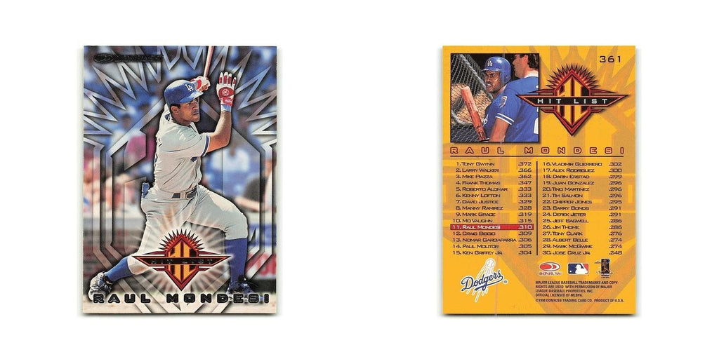 Raul Mondesi 1998 Donruss #361 Los Angeles Dodgers Baseball Card NM