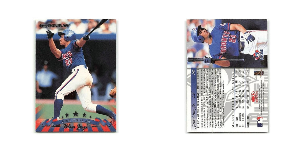 Jose Cruz Jr 1998 Donruss #115 Toronto Blue Jays Baseball Card NM