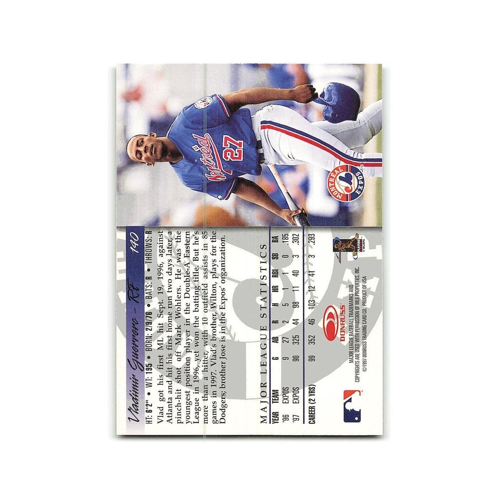 Vladimir Guerrero 1998 Donruss #140 Montreal Expos Baseball Card NM