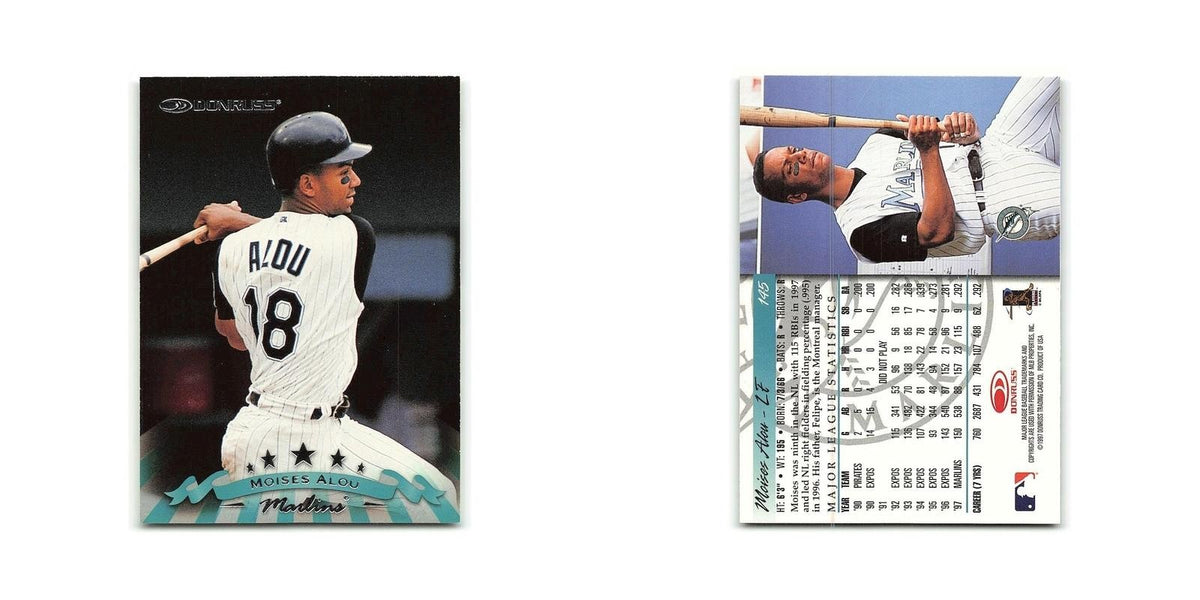 Moises Alou 1998 Donruss #145 Florida Marlins Baseball Card NM