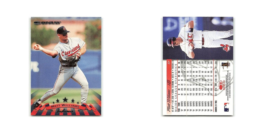 Matt Williams 1998 Donruss #51 Cleveland Indians Baseball Card NM