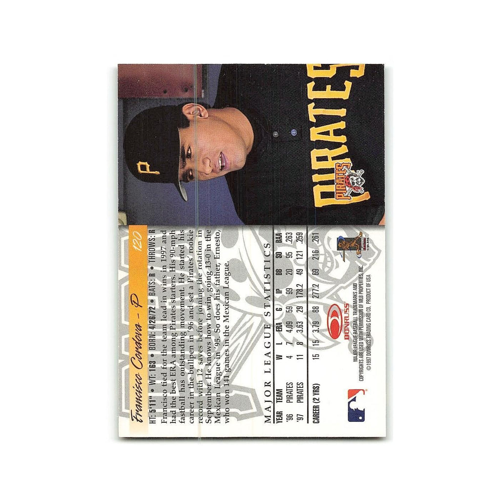 Francisco Cordova 1998 Donruss #120 Pittsburgh Pirates Baseball Card NM