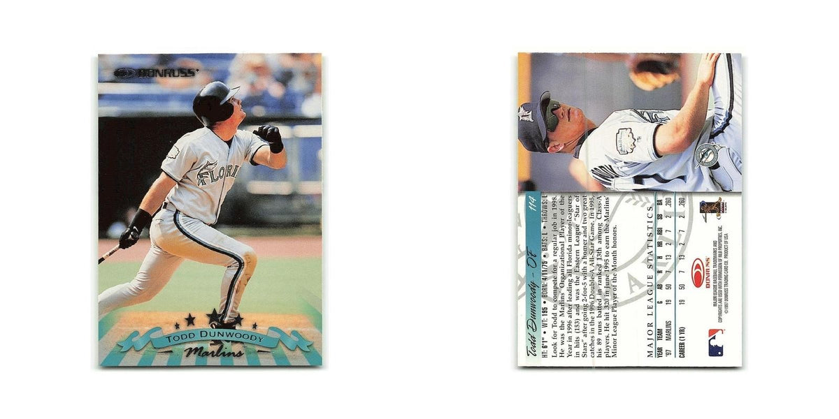 Todd Dunwoody 1998 Donruss #114 Florida Marlins Baseball Card NM