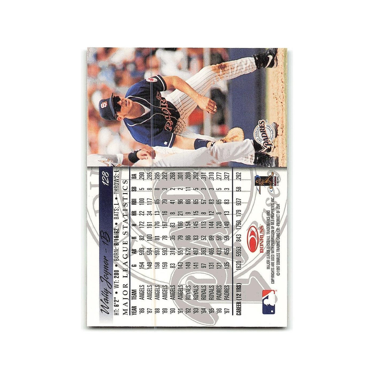 Wally Joyner 1998 Donruss #128 San Diego Padres Baseball Card NM