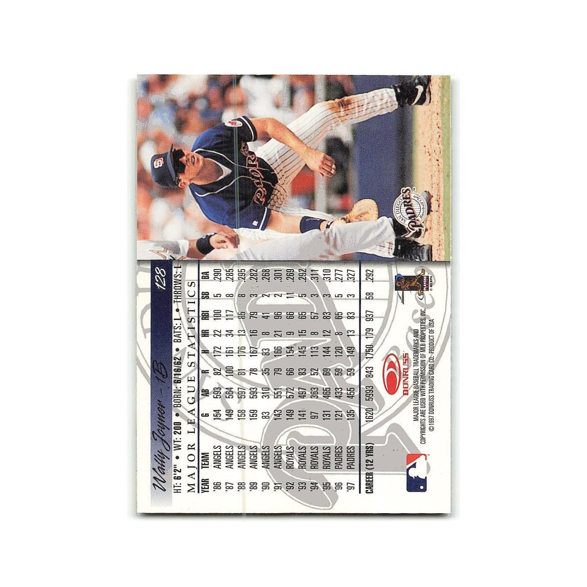 Wally Joyner 1998 Donruss #128 San Diego Padres Baseball Card NM