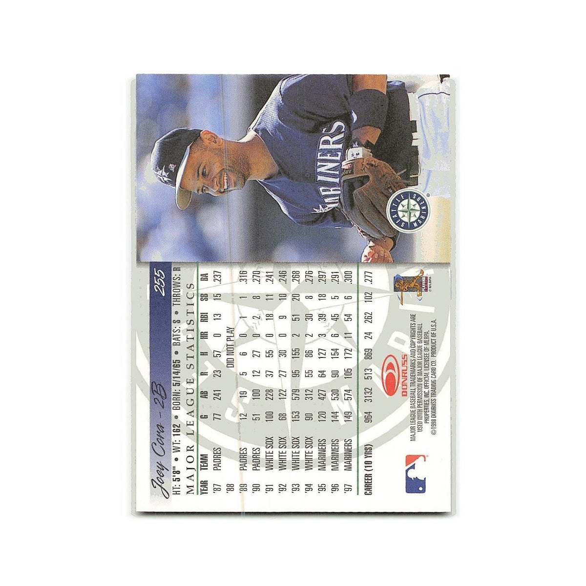 Joey Cora 1998 Donruss #255 Seattle Mariners Baseball Card NM