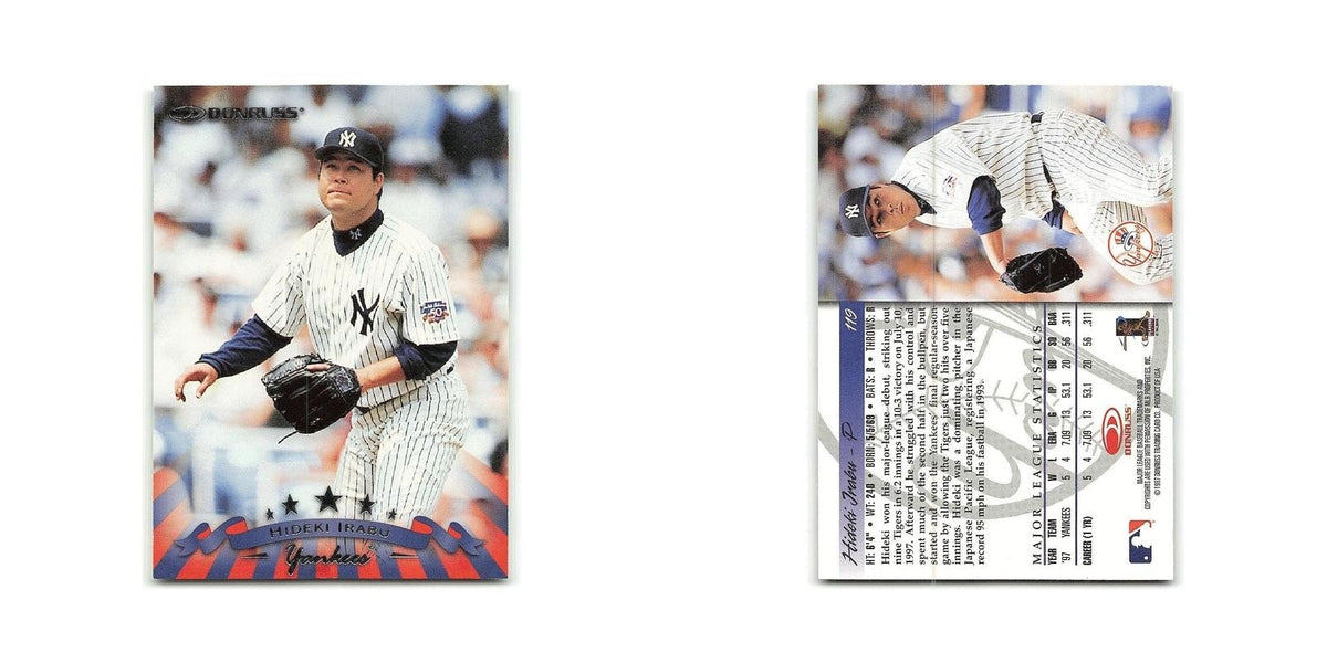 Hideki Irabu 1998 Donruss #119 New York Yankees Baseball Card NM